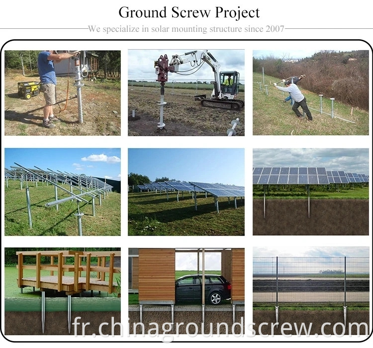 solar ground screw foundation